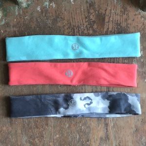 Lululemon headbands -set of 3